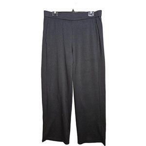 Eileen Fisher Tencel/Organic Cotton Full Leg Straight Pull On Pant Women Large